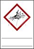 GHS-Symbol explosiv - zum Selbstbeschriften