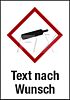 GHS-Symbol mit Text nach Wunsch