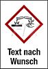 GHS-Symbol mit Text nach Wunsch
