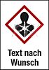GHS-Symbol mit Text nach Wunsch