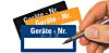 Geräte-Nr. - zum Selbstbeschriften