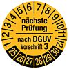 Prüfplakette - nächste Prüfung nach DGUV Vorschrift 3