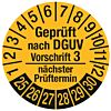 Prüfplakette - Geprüft nach DGUV Vorschrift 3