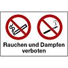 Rauchen und Dampfen verboten
