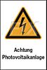 Achtung Photovoltaikanlage