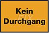 Kein Durchgang
