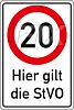 20 km/h - StVO