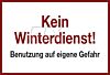 Kein Winterdienst