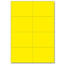 Blanko-Etiketten - Polyester, gelb matt-74 x 105