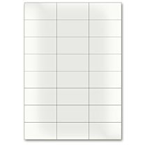 Blanko-Etiketten - Polyester, transparent matt-37 x 70 mm