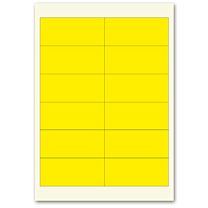Blanko-Etiketten - Polyester, gelb matt-42,3 x 97