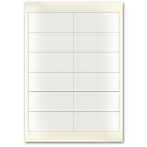 Blanko-Etiketten - Polyester, transparent matt-42,3 x 97