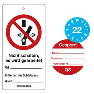 Prüfplaketten-QS-Wartung