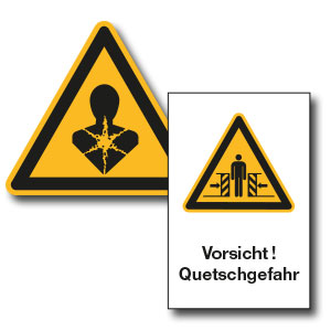 Warnzeichen für Maschinen und Elektro
