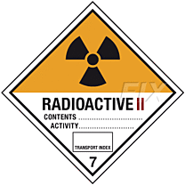 Gefahren Kl. 7B Radioakt.Stoffe, Kat.II