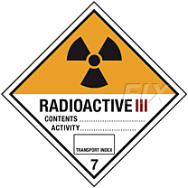 Gefahren Kl. 7C Radioakt.Stoffe, Kat.III