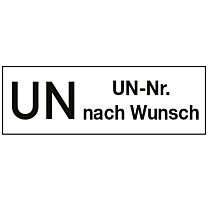 UN-Nummer mit Text nach Wunsch