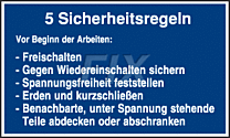 5 Sicherheitsregeln