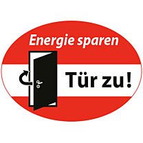 Energie sparen - Tür zu!