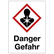 Gesundheitsgefahr - Danger / Gefahr