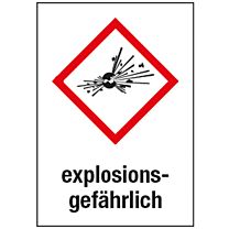 GHS - explosionsgefährlich