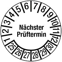 Prüfplakette - Nächster Prüftermin
