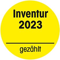 Inventuraufkleber 2023  - gezählt