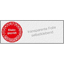 Kabel-Prüfplakette - Elektrisch geprüft