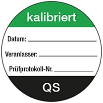 QS-Etiketten: kalibriert