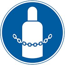 Druckgasflasche durch Kette sichern