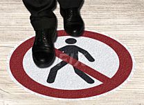 Bodenmarkierer - Fußgänger verboten