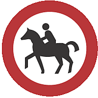 Verbot für Reiter