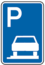 Parken auf Gehwegen ganz in Fahrtrichtung rechts